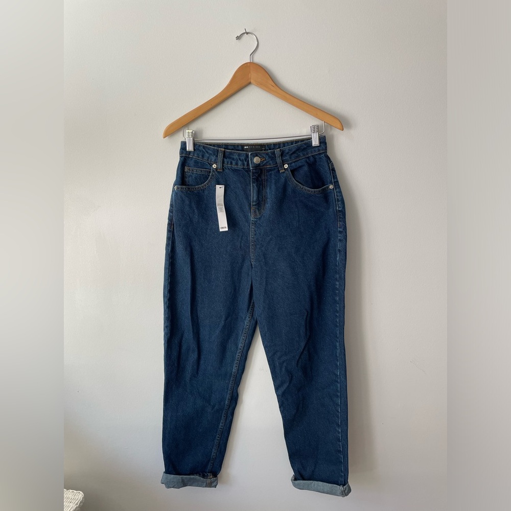 NWT ASOS Design High Rise Mom Jeans